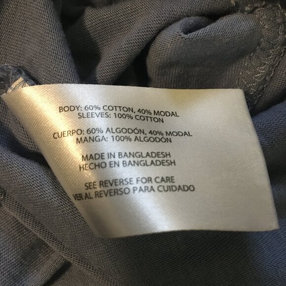 Periwinkle Blue Eyelet Sleeve Cotton Modal Cottagecore Tee - Picture 9 of 14